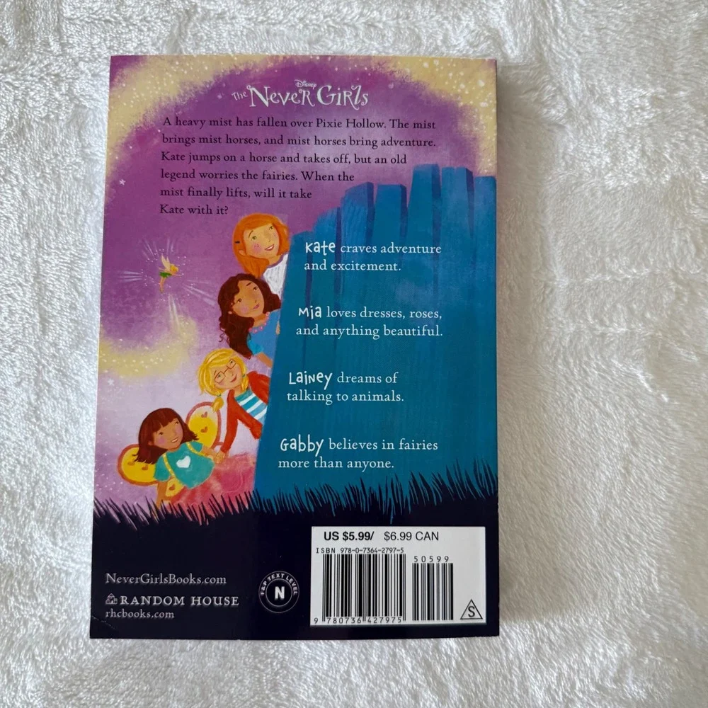 Disney Never Girls Book Lot Kiki Thorpe 1 2 3 4 9 Chapter Books‎ Paperback